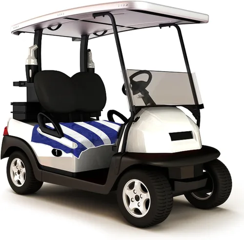 Miniatura 4 de EZGO Fundas de asiento de carrito de golf de microfibra, mantas de asiento para 2 personas para coche club