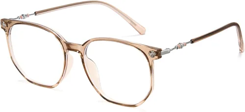 Miniatura 18 de Cyxus Retro Lentes Azules para Hombre - Lentes Cuadrados TR90 con Marco de Metal Blowline, Elegantes y Modernos para Trabajo Diario en Computadora
