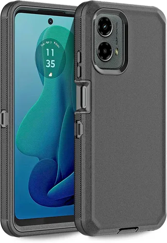 Miniatura 7 de Funda para Moto G 5G 2023, Motorola G 5G 2023, resistente, a prueba de golpes, a prueba de polvo, resistente, protectora, 3 en 1, color negro