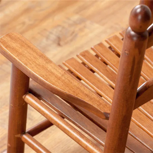 Miniatura 6 de Mecedora para niños, mecedora de madera para bebés pequeños, muebles cómodos para exteriores e interiores, sala de lectura, dormitorio, sala