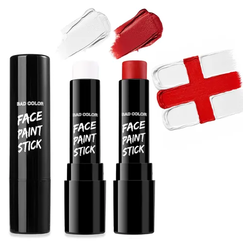 Miniatura 18 de BADCOLOR Barra de pintura naranja para la cara y el cuerpo, crema mezclable para ojos negros de cuerpo completo, maquillaje para Halloween, SFX