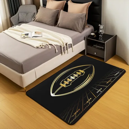 Miniatura 5 de jejeloiu Alfombra decorativa de ciervo, alfombra bohemia de oso con alce de 3 x 5 pies, para niños, niñas, mujeres y hombres, alfombra a cuadros