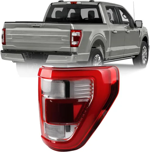 Dasbecan Luz trasera lateral derecha del pasajero compatible con Ford F150 King Ranch 2021 2022 2023 | Lariat | Limited | Platinum con ubicación de