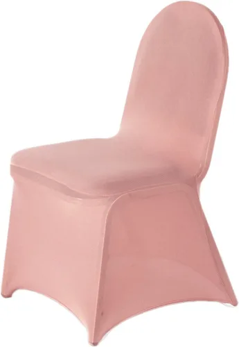 Miniatura 10 de Balsa Circle 6 fundas elásticas de elastano beige para sillas de banquete, protector de asiento extraíble, lavable, suministros de fiesta, boda