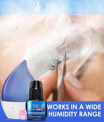 Miniatura 7 de STACY LASH Pegamento de extensión de pestañas de evolución extra fuerte (0.17 onzas líquidas/0.2 fl oz), secado de 0.5 a 1 segundo/retención – 8
