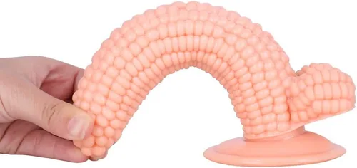Miniatura 3 de Juguetes sexuales eróticos para adultos, consolador de mazorca de maíz de 7.8 pulgadas, material seguro para humanos, fuerte ventosa, adecuado