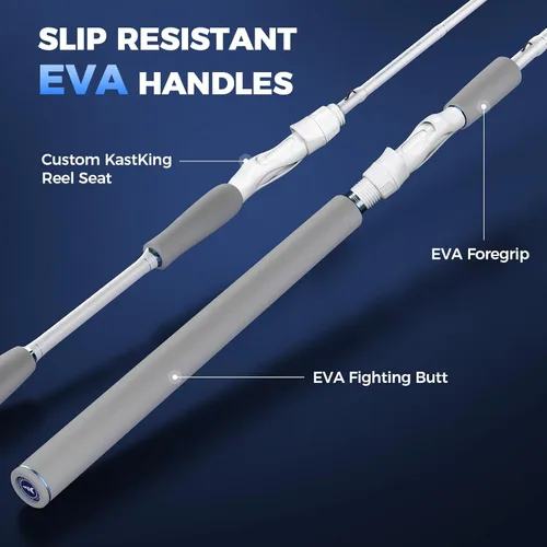 Miniatura 6 de KastKing Centron Lite Twin Tip Fishing Rods, IM6 Graphite Blanks, Twin Tip Rods, Stainless Steel Guides with Ceramic Rings, Split or Full Rear EVA