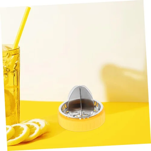 Miniatura 5 de Cabilock Exprimidor manual de cítricos de acero inoxidable con mango ergonómico, tapa de exprimidor resistente para limones y naranjas, fácil