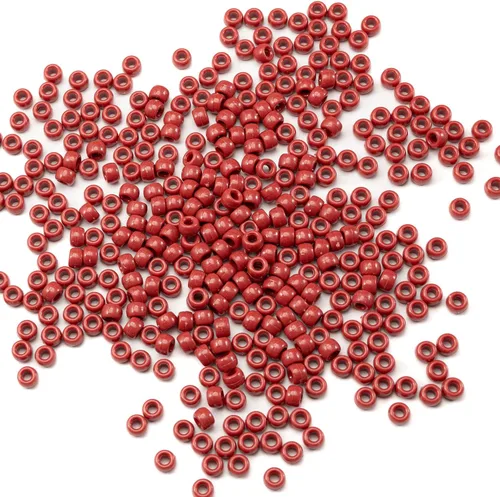 Miniatura 27 de 1000 piezas de cuentas de pony acrílicas de un solo color de 6 x 9 mm a granel para hacer joyas, aretes, trenzado de cabello Azul Oscuro
