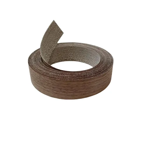 Miniatura 8 de Cinta de bandas de borde de chapa de madera de abedul real, rollo de banda de borde preglued de 1 pulgada × 13 pies con adhesivo de fusión