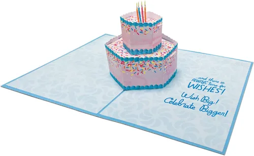 Miniatura 18 de Designer Pop!, Tarjeta de felicitación desplegable de cumpleaños – Diseño floral con tarjeta 3D de lirio de cala para amigos, familia y personas