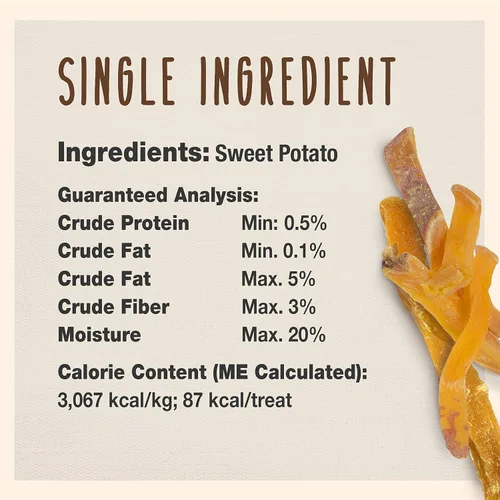 Miniatura 3 de Cadet Golosinas gourmet de batata fritas para perros, golosinas saludables y naturales de entrenamiento para perros pequeños y grandes