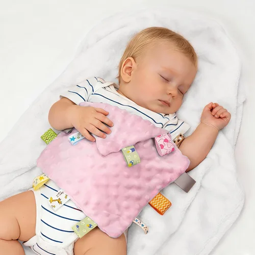 Miniatura 14 de ZIGJOY Bunny Lovey - Manta de seguridad de muselina de algodón suave y transpirable para bebés, regalos para recién nacidos, niños y niñas, azul