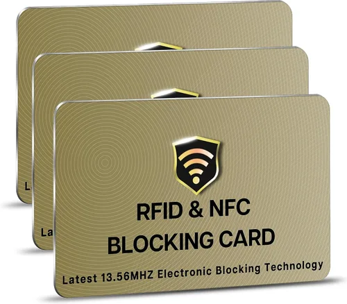 Miniatura 15 de SaiTech IT Paquete de 5 Tarjetas de Bloqueo RFID, Una Tarjeta Protege Toda la Billetera y Cartera, Protector de Tarjetas de Débito y Crédito