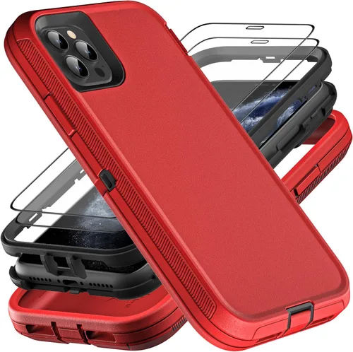 Miniatura 9 de YKHJKLEC para iPhone 11 Pro Max, Funda Militar Grado 3 en 1 Resistente a Prueba de Golpes/Caídas/Polvo con 2 Piezas de Protector de Pantalla