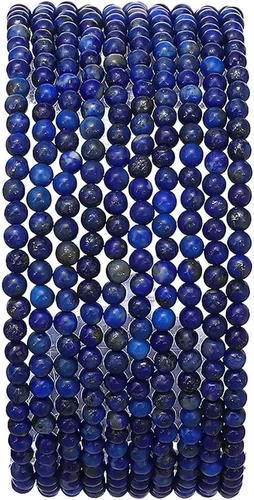Miniatura 76 de BEADIA Cuentas redondas de piedra natural de jade de amazonita semipreciosas sueltas para hacer joyas 6MM 61PCS Amazonita Jade