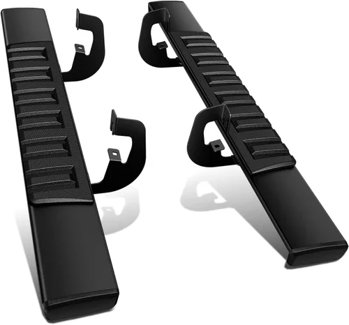 Miniatura 7 de DNA Motoring - Estribos de 6" compatibles con Silverado 1500 de 2 puertas 07-18, Silverado/Sierra 2500HD 3500HD de cabina estándar 07-19, barras