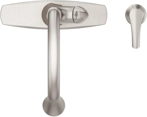 Miniatura 5 de Grifo de cocina Pfister Miri con rociador extraíble y dispensador de jabón, manija única, arco alto, acabado de acero inoxidable Spot Defense, Spot