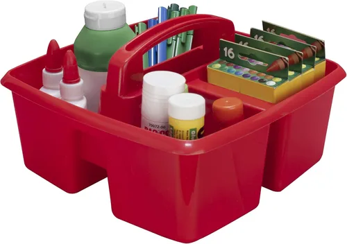 Miniatura 17 de Storex, clasificador grande para manualidades para salón de clases con tazas, 13 x 11 x 6.575 pulgadas, verde, caja de 2 unidades (00983A02C)