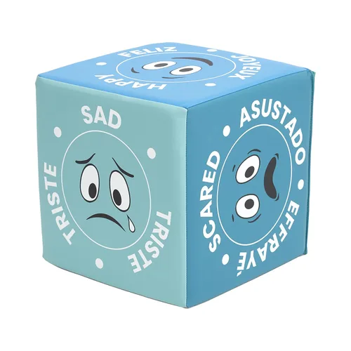 Miniatura 10 de ECR4Kids SoftZone - Cubo de emociones con espejo, juguete sensorial, contemporáneo