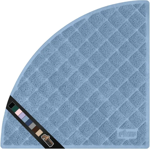 Miniatura 16 de Gorilla Grip - Tapete para atrapar la arena del arenero de gatos, 100% impermeable, fácil de limpiar, respaldo texturizado, suelos más limpios, se