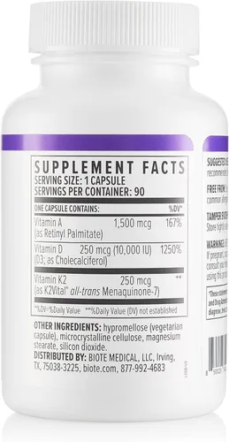 Miniatura 5 de Biote Nutraceuticals - ADK 10 - Inmunidad + Cardiovascular (90 Cápsulas)