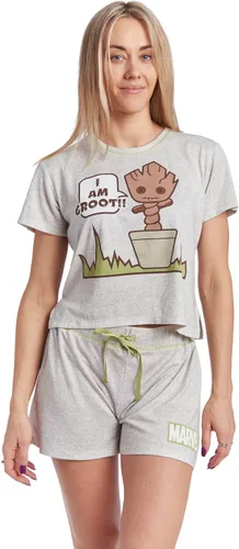 Marvel Avengers Thor Love & Thunder She-Hulk Guardians of the Galaxy Groot Women's Pajama Shirt and Shorts Sleep Set Adult