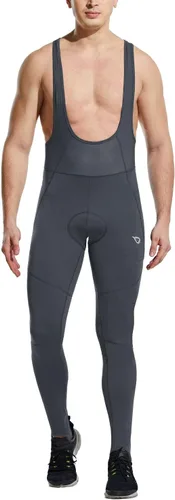 BALEAF Pantalones de ciclismo de invierno para hombre, con acolchado 4D, térmicas, resistentes al agua, para ciclismo, para clima frío, bolsillos