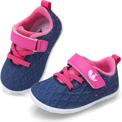 FEETCITY Zapatillas de bebé para niños y niñas, zapatos de primera caminata, zapatos de cuna para recién nacidos, zapatos sin cordones para niños