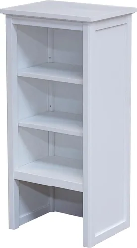 Miniatura 8 de Alaterre Furniture Dorset - Estantería de baño de 13 pulgadas de profundidad con estantes ajustables, armario de baño blanco para toallas, artículos