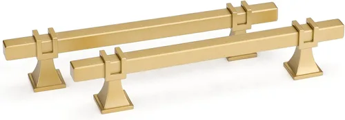 Miniatura 10 de Goldenwarm Paquete de 5 tiradores de gabinete negros de 3 pulgadas de aleación de zinc negro mate para gabinete, manijas de tocador, cajones