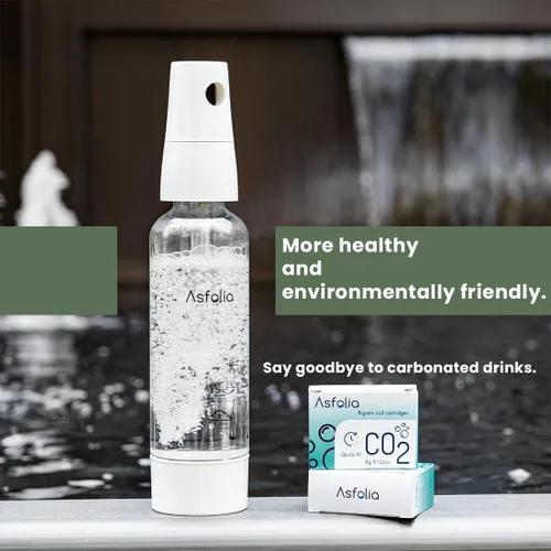 Miniatura 4 de Máquina portátil de agua con gas, fabricante de refrescos de viaje para el hogar y al aire libre, botella de carbonatación de 1 litro, 10 cilindros