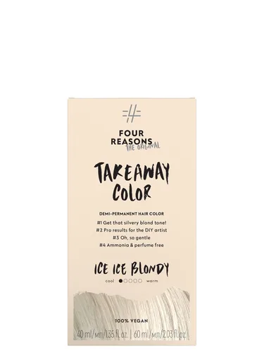 Four Reasons Color Original para Llevar - Ice Ice Blondy – 10.01 Rubio Ceniza Brillante - Tinte para el Cabello Semipermanente - Tinte para el