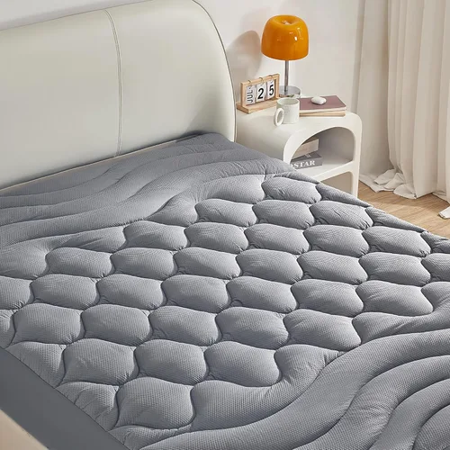 Miniatura 13 de Sonive Protector de colchón impermeable, protector de colchón individual con bolsillo profundo de hasta 21 pulgadas, protector de colchón ajustable