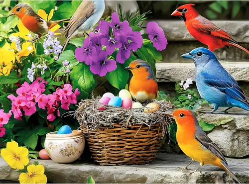 Rompecabezas de 300 piezas para adultos, rompecabezas de pájaros coloridos, rompecabezas coloridos de colibrí, rompecabezas desafiantes para amantes