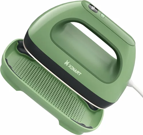 Xinart Máquina de prensa de calor (7 x 3.8 pulgadas, 285 ℉ a 400 ℉) Mini máquina de prensa de calor para camisetas, pantalla LCD, 4 niveles de