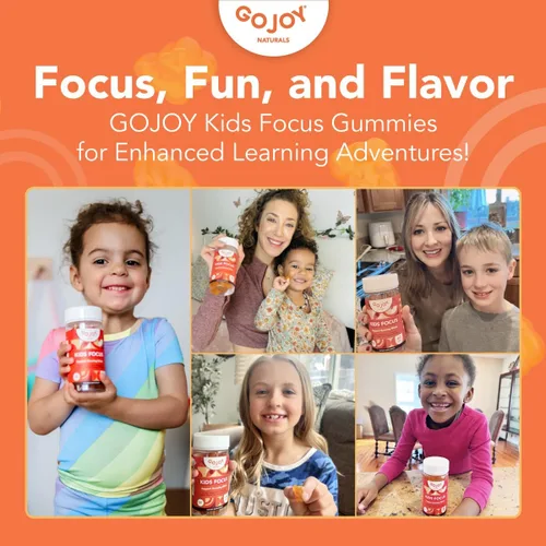 Miniatura 3 de GOJOY NATURALS Gomitas de atención para niños - Suplemento de 7 en 1 para la atención y el enfoque para niños y adolescentes con extracto