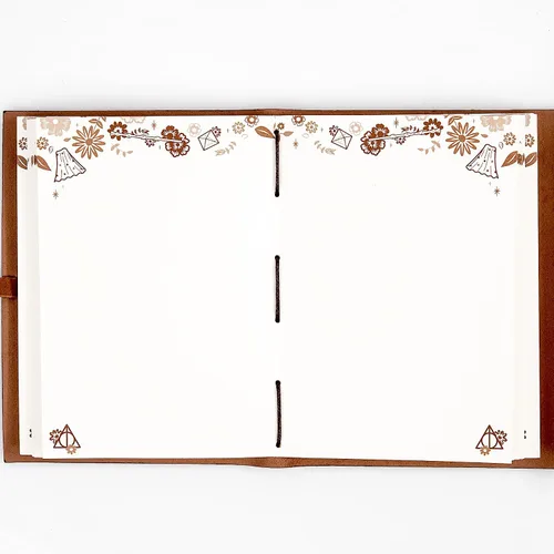 Miniatura 6 de CON*QUEST Conquest Journals Harry Potter Las Reliquias de la Muerte Cuaderno envuelto en cuero, 5"x7", cuero vegano, cubierta en relieve, 240