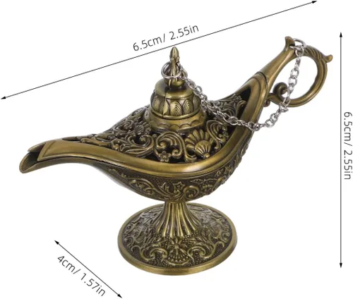 Miniatura 7 de Healifty Horno de aromaterapia, quemador de incienso de metal, adorno de escritorio, difusor de aroma para decoración de oficina en casa, 4.52 x