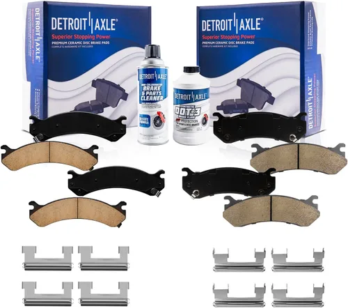 Miniatura 77 de Detroit Axle - Pastillas de Freno Delantero para Mercedes- Benz C230 C250 C300 SLK250, Pastillas de Freno Cerámica w/Reemplazo de Hardware