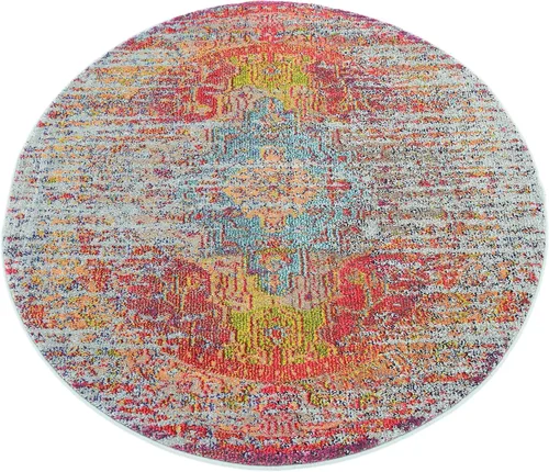 Miniatura 3 de Unique Loom Vita Collection - Alfombra de área, 2' x 6' 7, azul claro