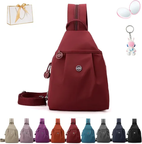 Miniatura 10 de Bolsa de viaje impermeable de 2 vías, nueva bolsa de mano 3 en 1 con Oxford impermeable, bolsa cruzada antirrobo de viaje para mujer