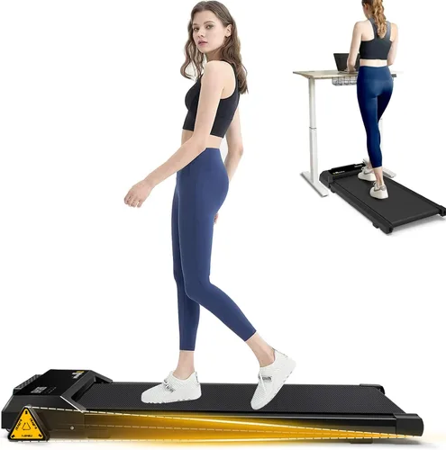Caminadora para debajo del escritorio, almohadilla para caminar para el hogar y la oficina, caminadora portátil de 2.5 HP, máquina de correr para