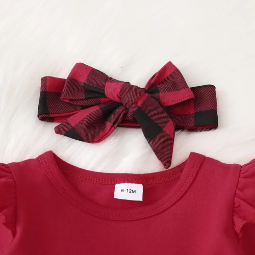 Miniatura 83 de Kucnuzki Conjunto de ropa para bebé niña pequeña, camisa de manga con volantes, pantalón floral, ropa de otoño e invierno para niña