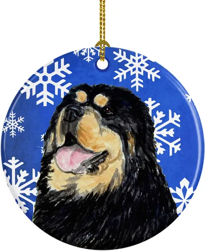 Miniatura 47 de Caroline's Treasures Cavalier Spaniel - Adorno de cerámica para colgar en el árbol de Navidad, para el hogar, Navidad, fiestas, regalo, 3 pulgadas