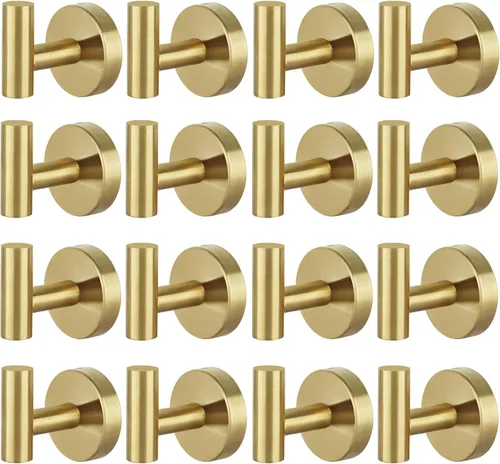 Miniatura 11 de Ganchos para toallas de baño, para bata de baño, gancho de pared negro mate, gancho de pared de acero inoxidable resistente para colgar puerta
