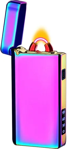 Miniatura 8 de Encendedores de plasma Encendedores de arco Encendedores eléctricos, encendedor recargable USB (negro)