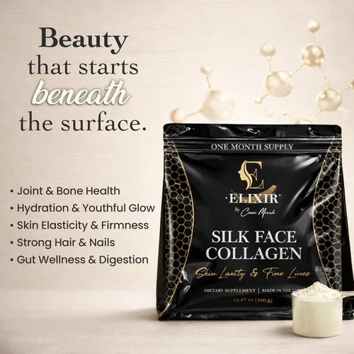 Miniatura 2 de Colágeno facial de seda, péptidos de colágeno en polvo para mujeres, cara y cuello, 0.49 oz de proteína, colágeno de peso molecular ultra bajo