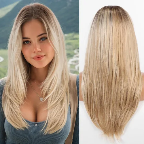 Miniatura 11 de testar 613 - Peluca de encaje frontal de 13 x 6, pelucas largas rubias para mujer, peluca de encaje transparente HD, peluca rubia platino, peluca