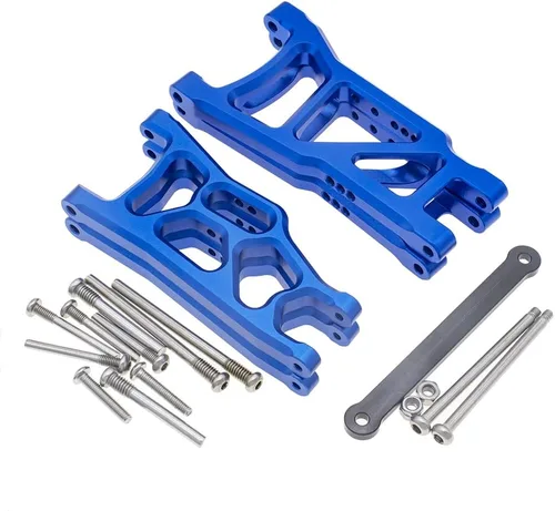 Miniatura 2 de Suspensión delantera y trasera de aluminio brazos A y barra de lazo para 1/10 Traxxas Slash 2WD RC Car Upgrade Parts Hop Ups, reemplazo de 2555 3631